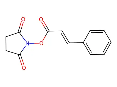 2,5-Pyrrolidinedione, 1-[[(2E)-1-oxo-3-phenyl-2-propenyl]oxy]- structure