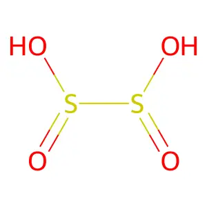 连二亚硫酸 structure