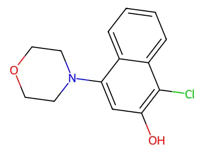 1-Chloro-4-morpholin-4-yl-2-naphthol structure
