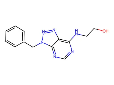 2-(3-Benzyl-3H-[1,2,3]triazolo[4,5-d]pyrimidin-7-ylamino)-ethanol structure