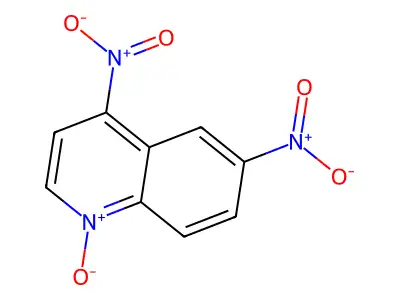 Quinoline, 4,6-dinitro-, 1-oxide structure