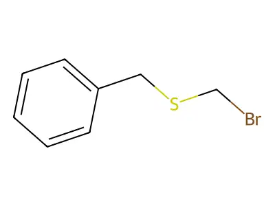 Benzylthiobromomethane structure