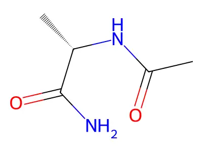 N-乙酰丙氨酰胺 structure