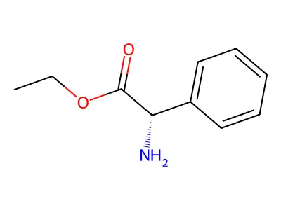 Ethyl phenylglycinate, DL- structure