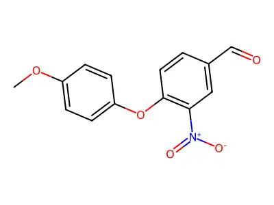 4-(4-Methoxyphenoxy)-3-nitrobenzaldehyde structure