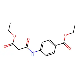Ethyl 4-[(3-ethoxy-3-oxopropanoyl)amino]benzoate structure