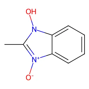 1-Hydroxy-2-methyl-3-oxidobenzimidazol-3-ium structure