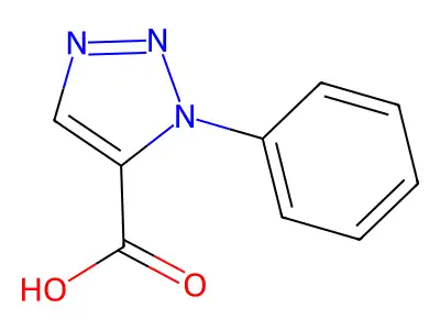 1-phenyl-1H-1,2,3-triazole-5-carboxylic acid structure