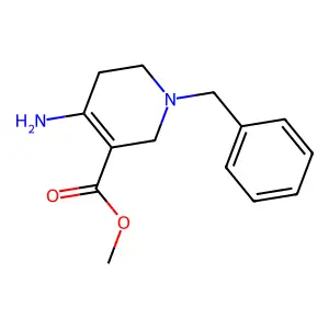 Methyl 4-amino-1-benzyl-1,2,5,6-tetrahydropyridine-3-carboxylate structure