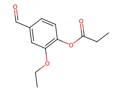 2-Ethoxy-4-formylphenyl propionate structure