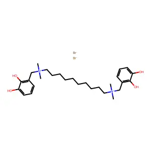 N,N'-(2,3-Dihydroxy-benzyl)-N,N,N',N'-tetramethyl-1,10-decanediamine structure