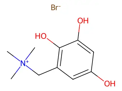 5-Hydroxy-3-((trimethylammonio)methyl)catechol structure