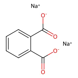 邻苯二甲酸二钠 structure