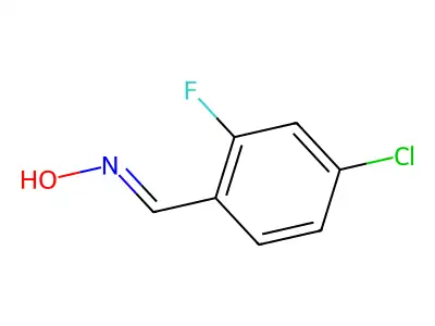 4-Chloro-2-fluorobenzaldehyde oxime structure