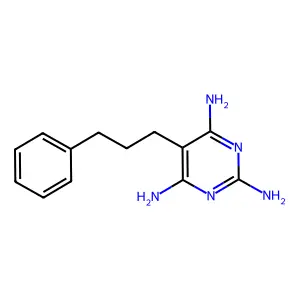 5-(3-苯基丙基)-2,4,6-嘧啶三胺 structure