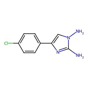 4-(4-chlorophenyl)-1H-imidazole-1,2-diamine structure