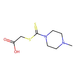 2-((4-Methylpiperazine-1-carbonothioyl)thio)acetic acid structure