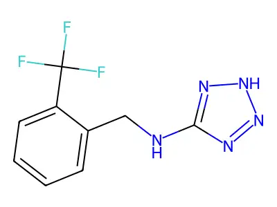 N-[2-(trifluoromethyl)benzyl]-2H-tetrazol-5-amine structure