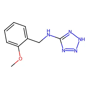 N-[(2-methoxyphenyl)methyl]-2H-tetrazol-5-amine structure