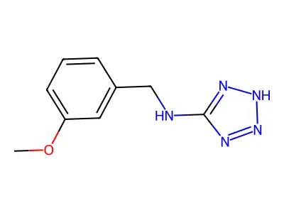 N-[(3-methoxyphenyl)methyl]-2H-tetrazol-5-amine structure