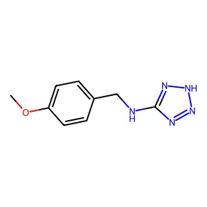 N-(4-methoxybenzyl)-1H-tetrazol-5-amine structure