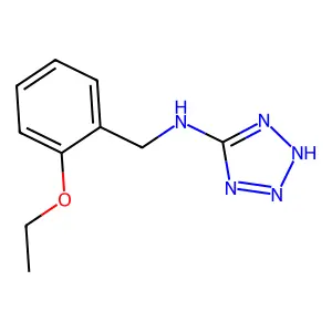N-[(2-ethoxyphenyl)methyl]-2H-tetrazol-5-amine structure
