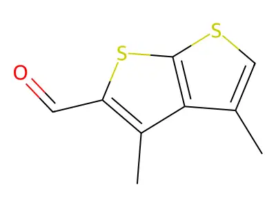 3,4-Dimethylthieno[2,3-B]Thiophene-2-Carbaldehyde structure