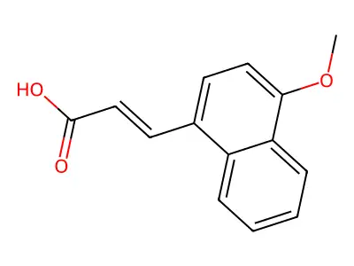 3-(4-Methoxynaphthyl)acrylic acid structure