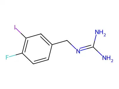 (4-Fluoro-3-iodobenzyl)guanidine structure