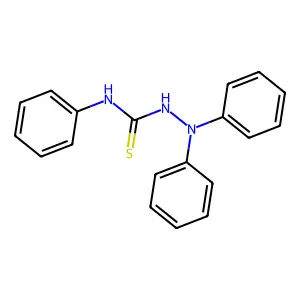 Hydrazinecarbothioamide, N,2,2-triphenyl- structure