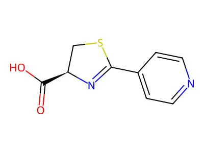 2-Pyridin-4-yl-4,5-dihydro-thiazole-4-carboxylic acid structure