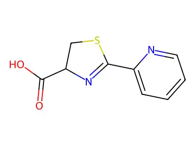 2-pyridin-2-yl-4,5-dihydro-1,3-thiazole-4-carboxylic Acid structure