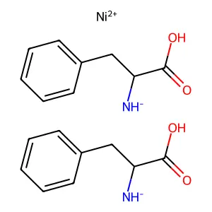 Bis((1-carboxy-2-phenylethyl)azanide);nickel(2+) structure