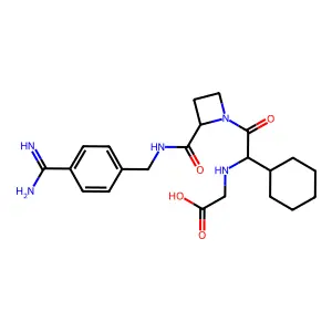 Melagatran structure