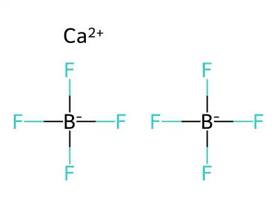 Calcium ditetrafluoroborate structure