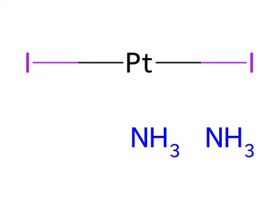 反式-二氨二碘铂(II) structure