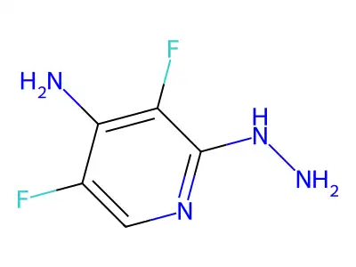 3,5-Difluoro-2-hydrazinylpyridin-4-amine structure