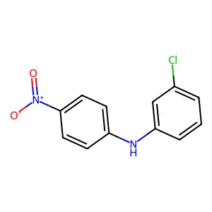 3-氯-N-(4-硝基苯基)苯胺 structure