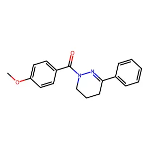 (4-methoxyphenyl)[3-phenyl-5,6-dihydro-1(4H)-pyridazinyl]methanone structure