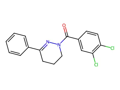 1-(3,4-Dichlorobenzoyl)-3-phenyl-1,4,5,6-tetrahydropyridazine structure