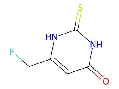 6-(Fluoromethyl)-2-mercapto-4-pyrimidinol structure