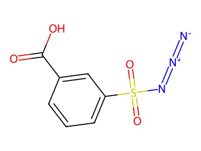 3-Azidosulfonylbenzoic acid structure
