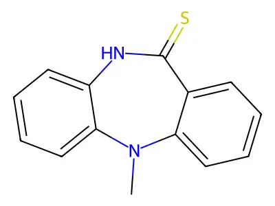 11-methyl-5H-benzo[b][1,4]benzodiazepine-6-thione structure
