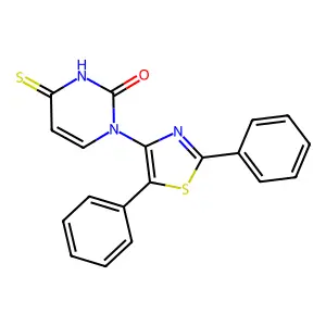 1-(2,5-diphenyl-1,3-thiazol-4-yl)-4-thioxo-3,4-dihydro-2(1H)-pyrimidinone structure