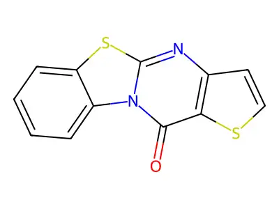 11H-Thieno(3'2':4,5)pyrimido(2,1-b)benzothiazol-11-one structure