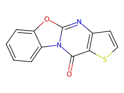 11H-Thieno(3'2':4,5)pyrimido(2,1-b)benzoxazol-11-one structure