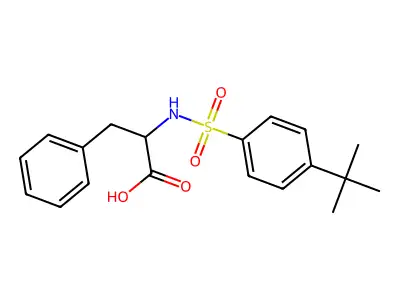 N-([4-(Tert-butyl)phenyl]sulfonyl)phenylalanine structure