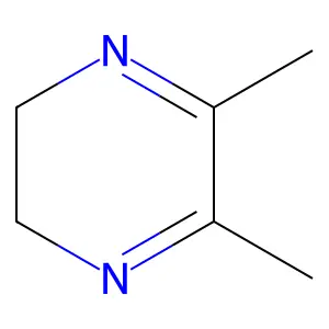 2,3-二氢-5,6-二甲基吡嗪 structure