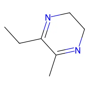 2-乙基-5,6-二氢-3-甲基吡嗪 structure