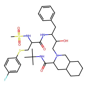 Saquinavir/Nelfinavir deriv. 10 structure